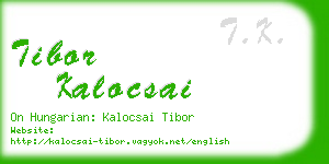 tibor kalocsai business card